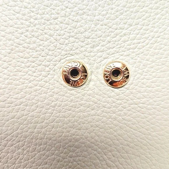 LOEWE Puzzle Bifold Wallet Leather Matcha Green Beige SET Box + Booklet AUTH - Picture 7 of 13